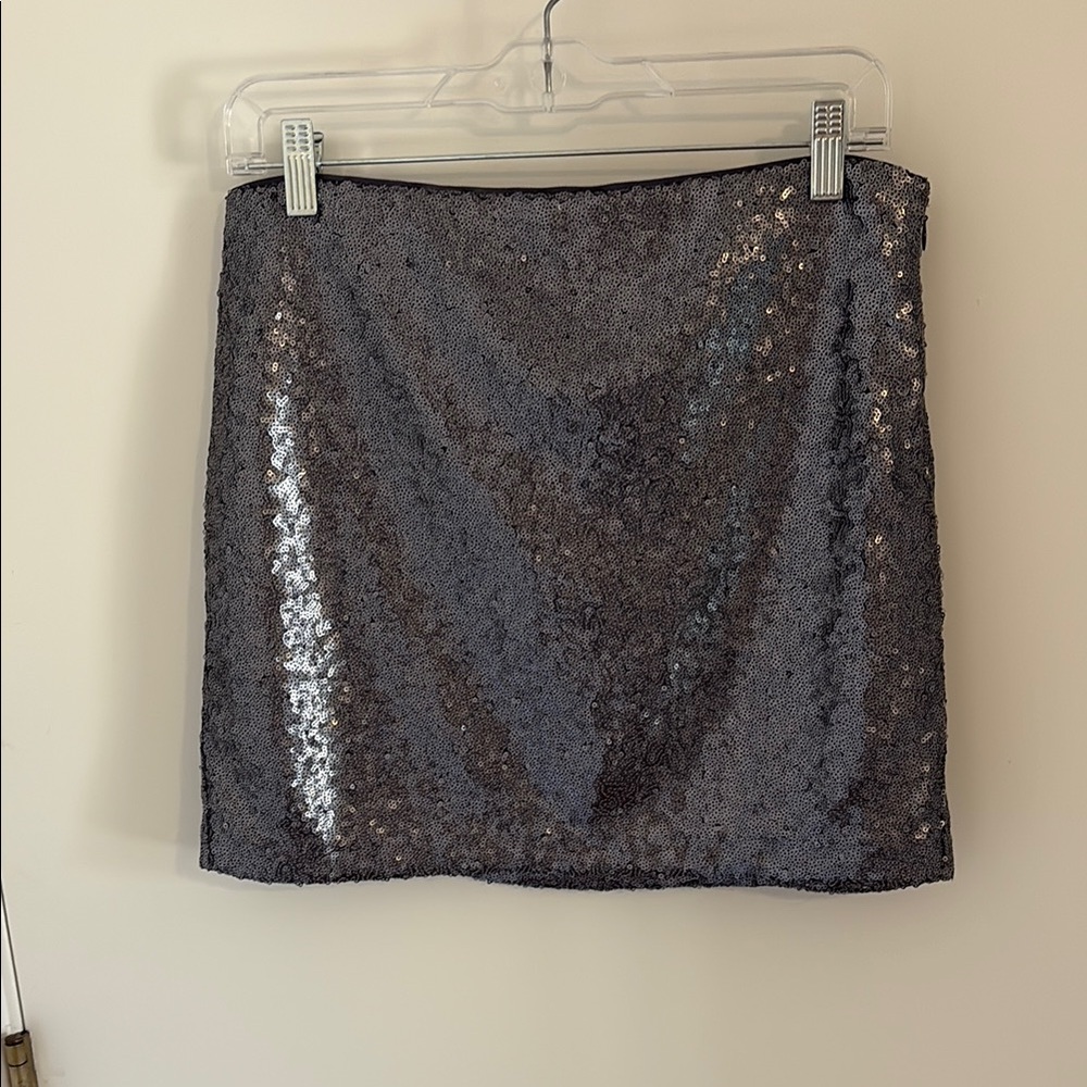 Gap Silver Sequin Mini Skirt